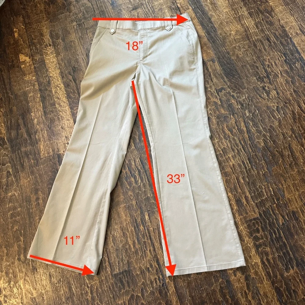 NWT-WHBM Extra High Rise Trouser-Tan Size 14‎
